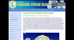 Desktop Screenshot of organicsteam-clean.com