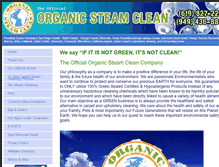 Tablet Screenshot of organicsteam-clean.com